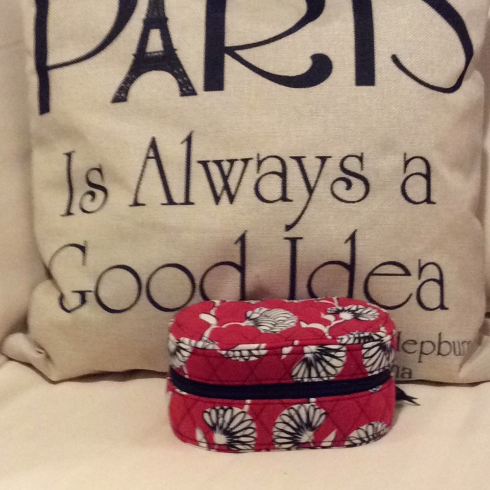 Vera Bradley Travel Jewelry Case Deco Daisy